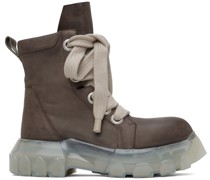 Taupe Jumbo Laced Bozo Tractor Boots