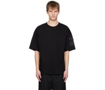 Black Embroidered T-Shirt