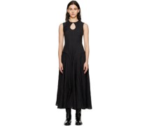 Black Sculptural Maxi Dress