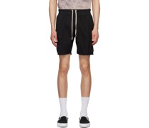 Black Cargo Pocket Shorts