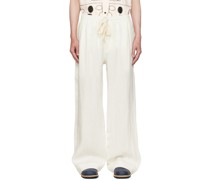 White Wide Leg Trousers