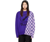 Blue Graphic Mix Sweater
