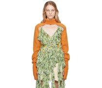 Orange Cropped Turtleneck