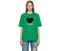 Green Flocked T-Shirt