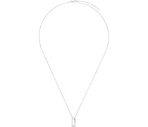 Silver 'Le 1.5 Grammes' Rectangle Pendant Necklace