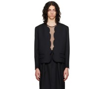 Black Scallop Edge Jacket