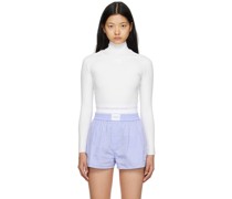 White Long Sleeve Turtleneck