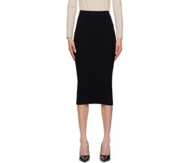 Black Tube Midi Skirt