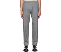 Gray Drawstring Trousers