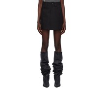 SSENSE Exclusive Black Pegged Miniskirt