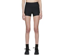 Black Polyester Sport Shorts