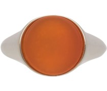 SSENSE Exclusive Silver & Orange Chloe Ring