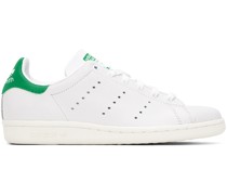 White & Green Stan Smith 80s Sneakers