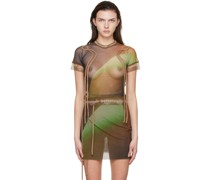Brown Recycled Polyester T-Shirt