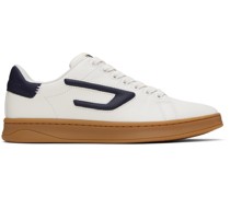 White & Navy S-Athene Low Sneakers