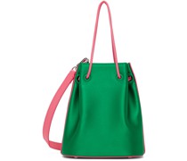 Green & Pink Mini Bucket Bag
