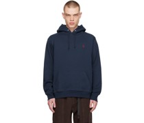 Navy One Point Hoodie