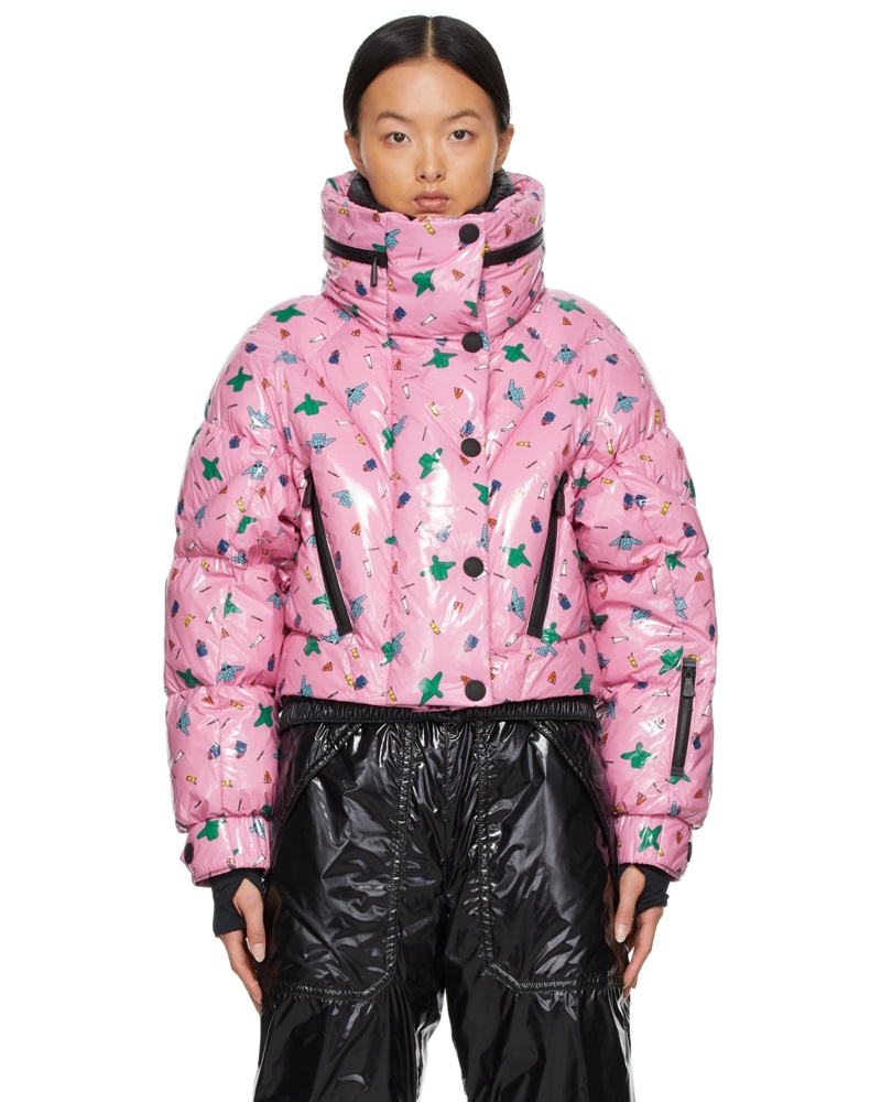 Moncler Damen 3 Moncler Grenoble Pink Cropped Down Jacket Moncler Damen 3 Moncler Grenoble Pink Cropped Down Jacket