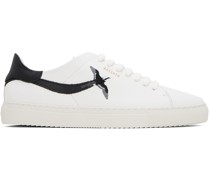 White & Black Clean 90 Stripe B Bird Sneakers
