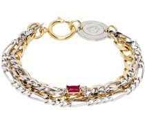 SSENSE Exclusive Silver & Gold Curb Chain Bracelet