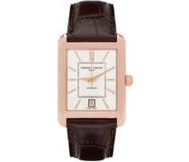 Brown & Rose Gold Classics Carrée Automatic Watch