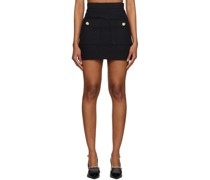 Black Patch Pocket Miniskirt