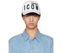 White 'Be Icon' Baseball Cap