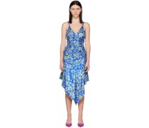 Blue Floral Minidress