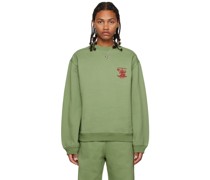 Green Embroidered Sweatshirt