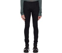 Black One Cut Hybrid Jeans