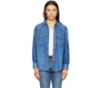 Indigo Western Denim Shirt
