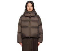 Brown Oversized Down Jacket