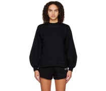 Black Balloon Sleeve Sweatshirt
