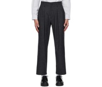 Gray Two Tuck Trousers