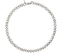 Silver Sharp Link Chain Necklace