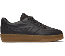Black Retro Court Sneakers