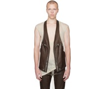 Brown Bauhaus Leather Vest