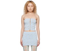 Blue Hidden Weapon Tube Top