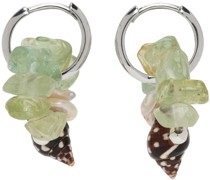 SSENSE Exclusive Green & Silver Baba Earrings
