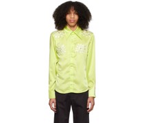 Green Embroidered Shirt