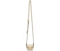 White Mini ' 1955' Horsebit Pouch