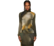 Taupe Skirt Turtleneck