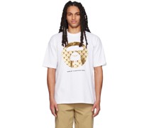 White Moonface Patterned T-Shirt