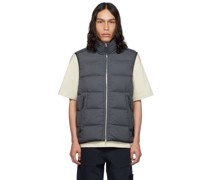 Gray Seamless Tunnel Down Vest