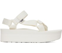 White Flatform Universal Sandals