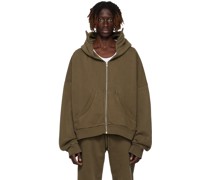 Brown Full Zip Hoodie