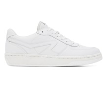 White Retro Court Sneakers