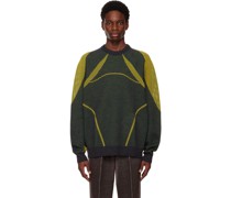 Green Open Knit Sweater