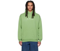 Green Embroidered Hoodie