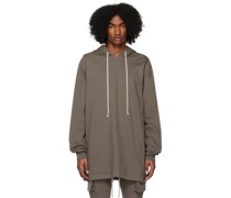 Gray Drawstring Hoodie